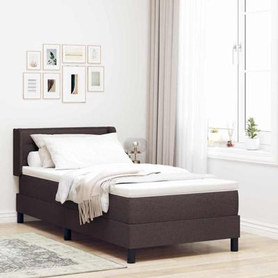 Boxspringbed met matras met matras Donkerbruin 80 x 200 cm