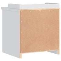 Gangbankje SANDNES wit 45x40x50 cm massief grenenhout - thumbnail