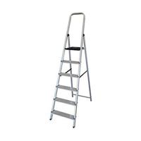 Opvouwbare ladder met 6 tredes EDM Aluminium (48 x 10,5 x 193 cm) - thumbnail