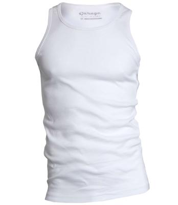 Garage Singlet semi bodyfit White (art 0401)