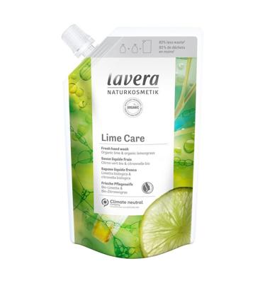 Lavera Navulling handzeep lime care bio EN-FR-IT-DE (500 ml)