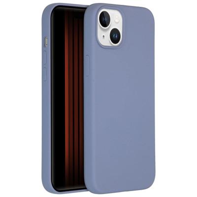 Accezz Liquid Silicone Backcover met MagSafe iPhone 15 Plus Telefoonhoesje Grijs