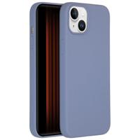 Accezz Liquid Silicone Backcover met MagSafe iPhone 15 Plus Telefoonhoesje Grijs - thumbnail