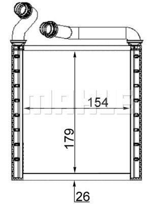 Kachelradiateur, interieurverwarming AH223000S