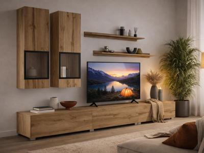 Tv-meubel set BABEL 5 deuren wotan eik met verlichting Tv-meubel set BABEL 5 deuren wotan eik met verlichting
