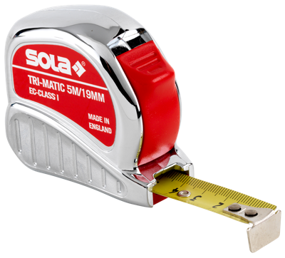 SOLA Rolbandmaat 3mtr Tri-Matic gekalibreerd EG-Klasse 1 (met certificaat) - 50023701 SOLA Rolbandmaat 3mtr Tri-Matic gekalibreerd EG-Klasse 1 (met certificaat) - 50023701