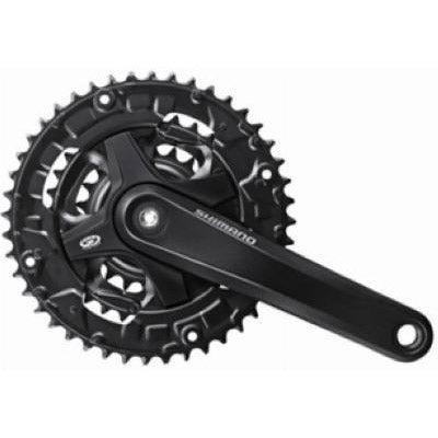 Shimano crankset 9v 22/32/44t -4mm 175mm zwart