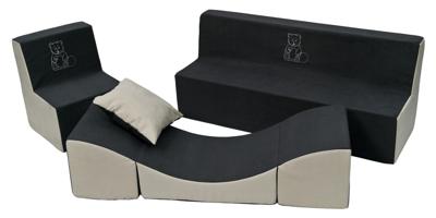 Viking Choice Peuter meubelset compleet grijs & beige Viking Choice Peuter meubelset compleet grijs & beige