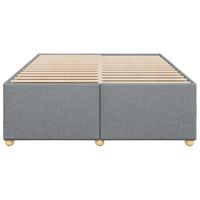 Bedframe zonder matras stof lichtgrijs 140x190 cm - thumbnail