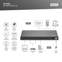 Digitus DS-55335 video switch HDMI - thumbnail