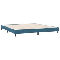 Bedframe zonder matras 180x220 cm fluweel donkerblauw - thumbnail