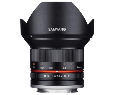 Samyang 12mm F/2.0 NCS CS Canon M Zwart