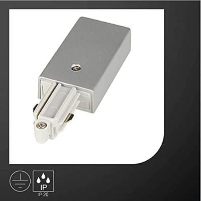 SLV 1-faseSupply 1 voeding aarde links grijs - 143032