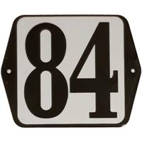 Huisnummer naambordje standaard 15x12 cm nummer 84 - Warentuin mix - thumbnail