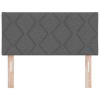 Hoofdbord met LED -striplichten met hoofdeinde Grijs 90 cm Stof - thumbnail