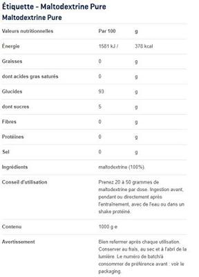 Maltodextrine Pure | Body & Fit | 1000 G - thumbnail