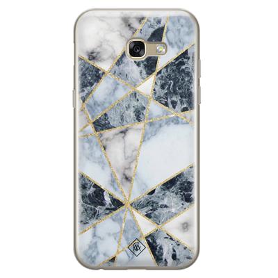 Samsung Galaxy A5 2017 siliconen hoesje - Marmer blauw Samsung Galaxy A5 2017 siliconen hoesje - Marmer blauw