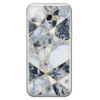 Samsung Galaxy A5 2017 siliconen hoesje - Marmer blauw - thumbnail