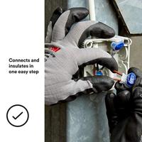 3M 314 Aansluiting Flexibel: 0.5-1.5 mm² Massief: 0.5-1.5 mm² Aantal polen: 3 50 stuk(s) Blauw - thumbnail