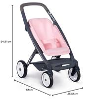 Smoby Maxi Cosi en Quinny 3 in 1 poppenwagen - roze - thumbnail