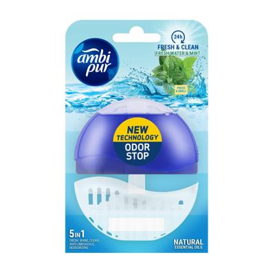 Toiletblok Ambi Pur Fresh Water & Mint navulbaar 55 ml