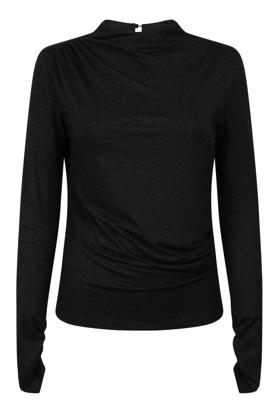 Aaiko Hayley Co 241 T-shirt Lange Mouw 000900 Black