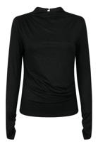 Aaiko Hayley Co 241 T-shirt Lange Mouw 000900 Black - thumbnail