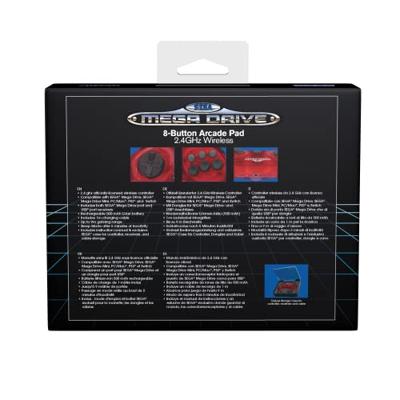 Retro-Bit SEGA Mega Drive 8-Button 2.4G Wireless Controller (Crimson Red)
