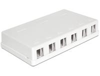 DeLOCK Keystone Surface Mounted Box 6 Port behuizing - thumbnail