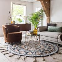 Dutchbone Rond Vloerkleed 'Pix' 170cm - thumbnail