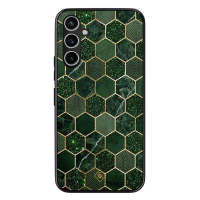 Samsung Galaxy A34 hoesje - Kubus groen