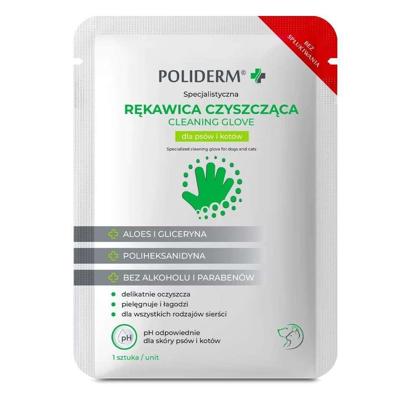 POLIDERM® reinigingshandschoen voor honden en katten - 1 stuk