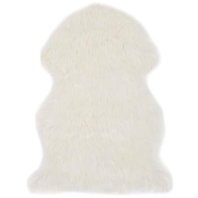 VidaXL Vloerkleed 60x90 cm kunstschapenvacht wit