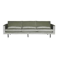 WOOOD 3-zits Bank 'Rodeo' Velvet, kleur Khaki - thumbnail