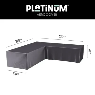 Platinum AeroCover Hoek LoungeBank hoes 270x270x100xH70cm Platinum AeroCover Hoek LoungeBank hoes 270x270x100xH70cm