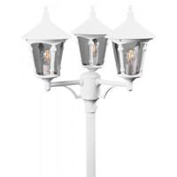 KonstSmide Klassieke lantaarnkapVirgo 3-lichts wit - 573-250 - thumbnail