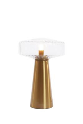 Light & Living TafellampPleat goud Ø 30cm - 1882196