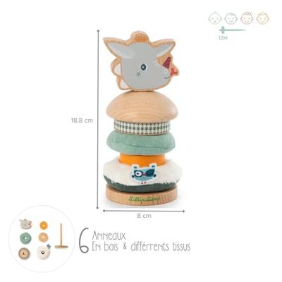 LILLIPUTIENS stapelpiramide groen LILLIPUTIENS stapelpiramide groen