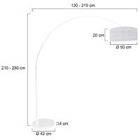 Steinhauer Witte booglampSparkled met wit sizoflor - 7168W - thumbnail
