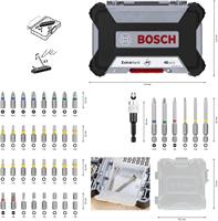 Schroevendraaierbits - Bosch Professional - 2607017464 - 40 stuks - S2 gemodificeerd staal - Aanpasbaar - thumbnail