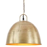 VidaXL Hanglamp industrieel vintage rond 25 w e27 31 cm messingkleurig - thumbnail