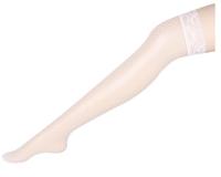 Sexy Linger over knie sokken Sexy Fishnet Lace nylon top mesh dij hoge kousen panty lange Panty's (wit) - thumbnail