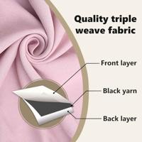 VidaXL Zwart-out gordijnen met ringen 2 pcs babyroze 260 x 140 cm - thumbnail