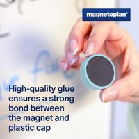 magnetoplan Magneet (Ø x h) 34 mm x 13 mm Rond Blauw 10 stuk(s) 1660003 - thumbnail
