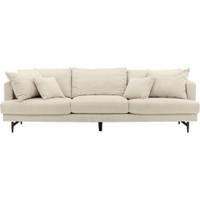 Nohr 3-zits Bank 'Tamora' Rib, kleur Beige - thumbnail