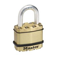 Masterlock 45mm laminated steel padlock - zinc outer treatment with brass finish - M1BEURD - thumbnail