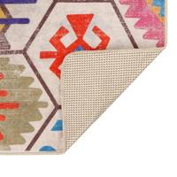 Vloerkleed wasbaar anti-slip 80x300 cm meerkleurig - thumbnail