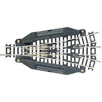 N Fleischmann rails (zonder ballastbed) 22247 Driewegwissel, Elektrisch 112.6 mm 15 ° 362.6 mm 1 stuk(s) - thumbnail
