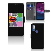 Motorola One Action Wallet Case met Pasjes Popart Princess - thumbnail