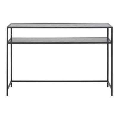 Bendt Sidetable 'Holger' Essen en metaal, 120cm, kleur Zwart